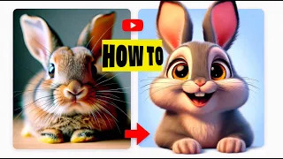 Turn any PET into a Disney Character | AI Tutorial with Bini the Bunny