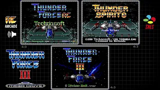 Thunder Force III - Mega Drive, Arcade, SNES - Comparison/ Triple Longplay