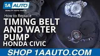 How to Replace Timing Belt and Water Pump 01-05 Honda Civic Coupe Sedan