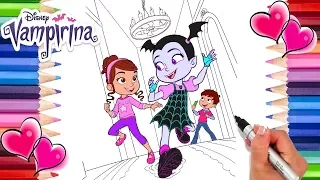 Vampirina and Friends Coloring Page | Vampirina Coloring Book | Disney Junior Coloring Page