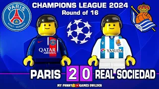 PSG vs Real Sociedad 2-0 • Champions League 2024 • All Goals & Highlights in Lego Football