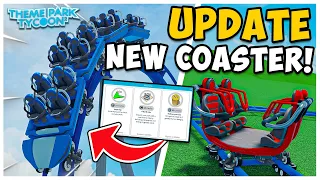 Theme Park Tycoon 2 UPDATE! New ROLLERCOASTER, Skins & More!