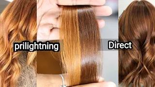 Copper Dark Blonde 6.4 Color Direct Vs Prilightning ||Copper Color|| By Salonfact