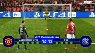 PES 2019 | Manchester United vs PSG | UEFA Champions League (UCL) | Penalty Shootout | Gameplay PC