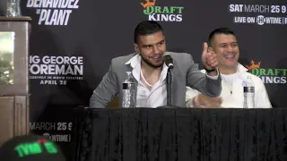 David Benavidez vs. Caleb Plant FULL post fight press conference (Colbert, Ramos, Benavidez)