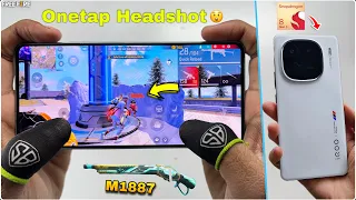 iQOO 12 this is best gaming phone in snapdragon 8 Gen 3 CPU free fire gameplay test one tap headshot