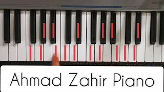 Ahmad Zahir -  Awaleen Eshqam - Afghan Piano Tutorial آموزش پیانو