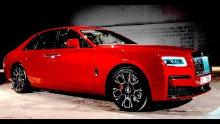 New #Rolls #Royce Black Badge Ghost 2023 Super Sedan Luxury | Red Color.