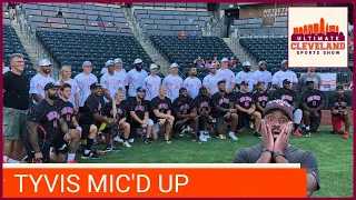 Former Ohio State Star Tyvis Powell Gets MIC’D UP for a Charity Softball Event