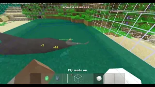 Survivalcraft 2 Megalodon Vs Great White Shark.