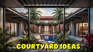 Blur the Lines! Indoor Outdoor Living in a Tropical Modern Courtyard