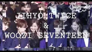 JIHYO TWICE & WOOZI SEVENTEEN MOMENT | KPOPERSEL