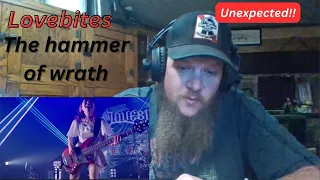 First time reaction - Lovebites - The hammer of wrath