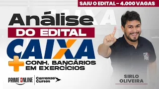 ANÁLISE DO EDITAL | CAIXA ECONÔMICA FEDERAL | 4000 VAGAS