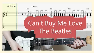 The Beatles - Can't Buy Me Love Guitar Cover with Tab