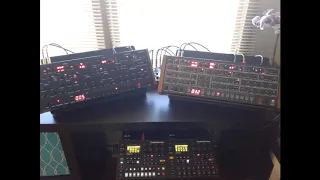 Jam with DSI OB 6 Prophet 6 Elektron digitone and Digitakt