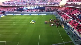 Entrance of Monterrey and Ulsan Hyundai in 2012 FIFA Club World Cup