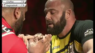 Dave Chaffee vs Levan Saginashvili Top 8 Armwrestling