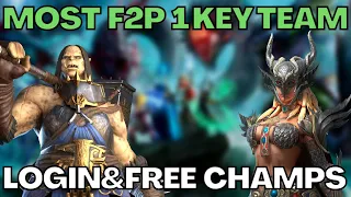 🚨 1 Key Hydra Team With Daily Login & Free Champions 🚨 | RAID SHADOW LEGENDS