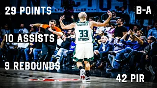 Calathes MAKES HISTORY In Road Victory! | 29 POINTS (Almost) TRIPLE DOUBLE at Efes | 16.11.2017