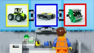 LEGO Experimental Emmet's Tractor! STOP MOTION LEGO Cars and Trucks | Billy Bricks Compilations