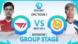 T1 vs Motivate Trust Gaming Game 1 (BO3) | DPC SEA Tour 1 Division I