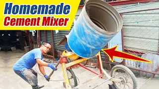 My Father made it. Homemade Cement Mixer