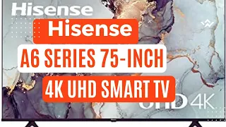 Hisense A6 Series 75-Inch 4K UHD Smart Google TV with Voice Remote @Productsjunction