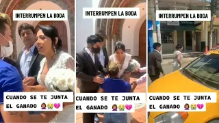 un hombre impide la boda de su exnovia y escapan juntos en un taxi