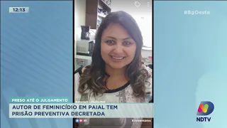 Preso até o julgamento: autor de feminicídio em Paial tem prisão preventiva decretada