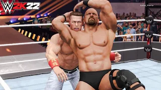 WWE 2K22 Stone Cold VS. John Cena - Extreme Rules Match - WWE Championship