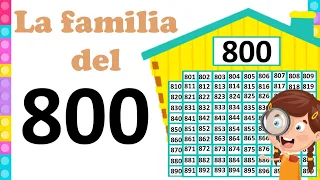 La familia del 800 | Aprende los números