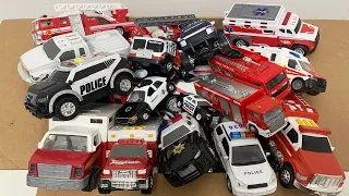 Let's Return these Ambulances, Police Cars Working Fire Truck, Miniature cars Back to the Box