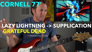 Guitar Teacher REACTS: Grateful Dead "Lazy Lightning - Supplication" LIVE Barton Hall | Cornell 77'