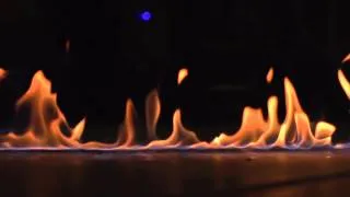 Fire in slow motion