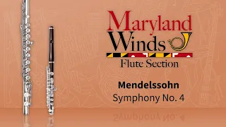 Flute Excerpts from Mendelssohn's Symphony No. 4, the Italian Symphony