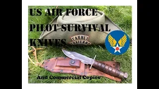 US Air Force Jet Pilot Survival Knife and Commercial Copies