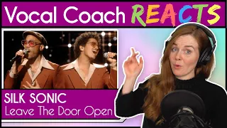 Vocal Coach reacts to Bruno Mars, Anderson .Paak, Silk Sonic - Leave the Door Open (Live)