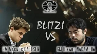 Magnus Carlsen vs Hikaru Nakamura. King Salman World Blitz Championships 2018