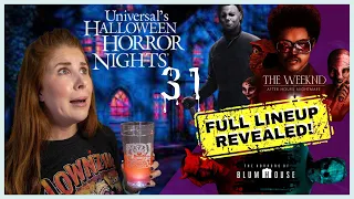 COMPLETE Lineup Halloween Horror Nights 2022 Orlando Haunted House & Scare Zones!