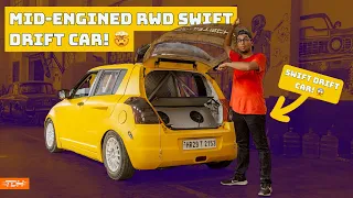 INDIA'S FIRST REAR WHEEL DRIVE MID ENGINED SWIFT DRIFT CAR! 🤯 | Autoculture