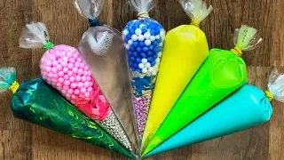 Making Crunchy Slime With Piping Bags - Satisfying Slime Video ASMR #32