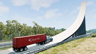 Mobil vs Ramp #9 - BeamNG Drive