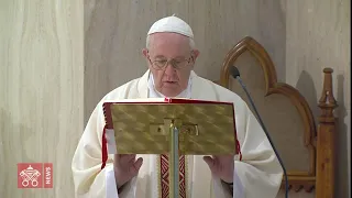 Intenzione per  le suore vincenziane, Messa a Santa Marta, 9 maggio 2020, Papa Francesco
