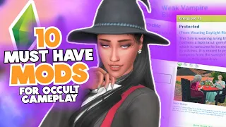 10 MUST HAVE Mods For OCCULT Gameplay! 🔮 (+ LINKS) | 2022 | The Sims 4