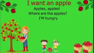 Kids song/ I want an apple