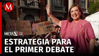 ¿Cómo se prepara Xóchitl Gálvez para el debate presidencial?