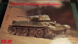 ICM T-34 / 76 1:35 Soviet Medium Tank, Part 1, What's In The Box