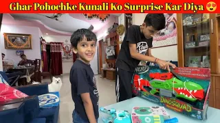 Ghar Pohochke Kunali Ko Surprise Kar Diya 😍 || Sourav Joshi vlogs ||