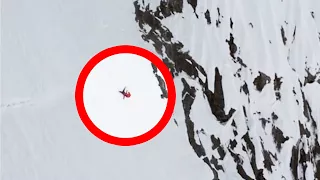 Pro-skier survives 1,000 foot fall; BASE jumper leaps off Whistler gondola - Compilation